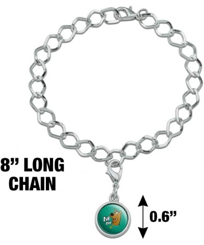 Scooby-Doo Ruh Roh Silver Plated Bracelet with Antiqued Charm Kelly Green $8.49 Bracelets