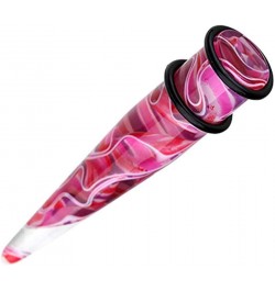 Marble Lava UV Acrylic Ear Stretching Taper 7/16" (11mm), Pink/Purple $10.25 Body Jewelry