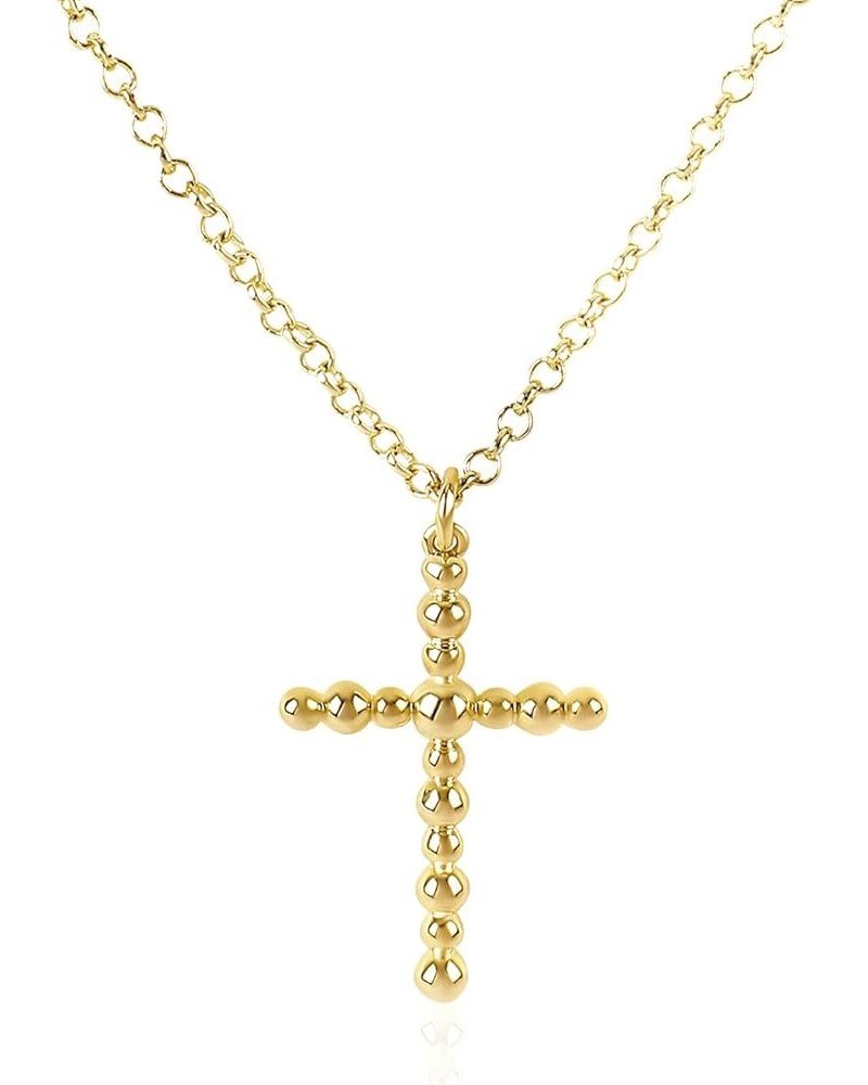 Cross Necklace for Women Girls, 14K Gold Plated Dainty Crucifix Necklace CZ Faith Gold Cross Pendant Necklaces, Diamond Cross...