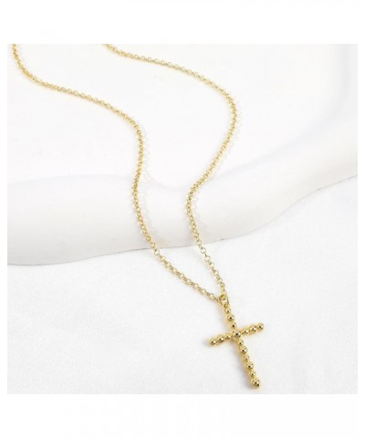 Cross Necklace for Women Girls, 14K Gold Plated Dainty Crucifix Necklace CZ Faith Gold Cross Pendant Necklaces, Diamond Cross...