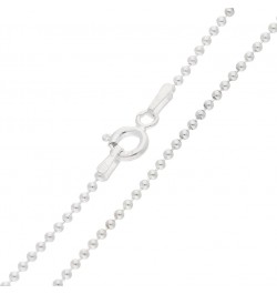 1.5mm Nickel-Free Sterling Silver Round Bead or Ball Chain Necklace(Lengths 14",16",18",20",22",24",26",28",30",36") 24.0 Inc...