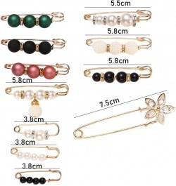 Waistband Pin Rhinestone 2/4/6/8PCS/Set Dress Shawl Clips Waist Fixed Buckle Lapel Pins Waist Tightening Pin Pearl Women Wais...