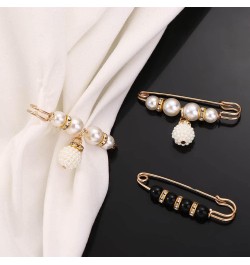 Waistband Pin Rhinestone 2/4/6/8PCS/Set Dress Shawl Clips Waist Fixed Buckle Lapel Pins Waist Tightening Pin Pearl Women Wais...