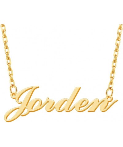 Custom Name Necklace Personalized 18K Gold Plated Name Pendant Necklace Customized Jewelry Gifts for Women Teen Girls Gold $1...