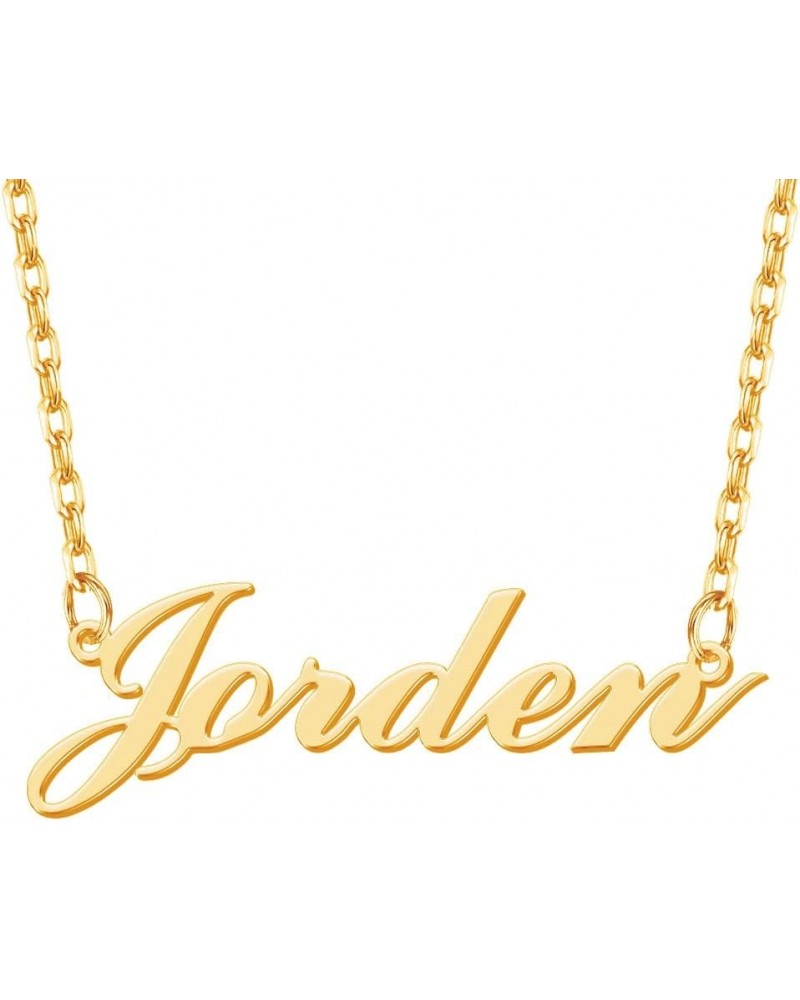 Custom Name Necklace Personalized 18K Gold Plated Name Pendant Necklace Customized Jewelry Gifts for Women Teen Girls Gold $1...