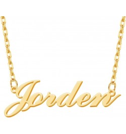 Custom Name Necklace Personalized 18K Gold Plated Name Pendant Necklace Customized Jewelry Gifts for Women Teen Girls Gold $1...