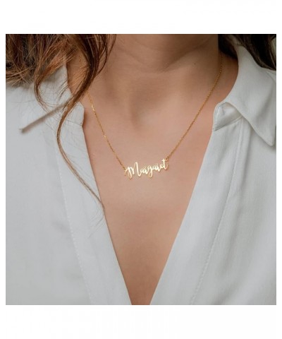 Custom Name Necklace Personalized 18K Gold Plated Name Pendant Necklace Customized Jewelry Gifts for Women Teen Girls Gold $1...