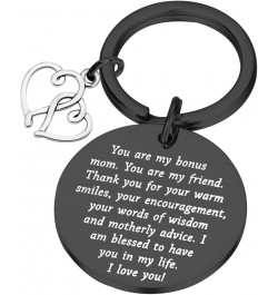 Step Mom Gift Mother's Day Gift for Mom Bonus Mom Stepmother Mother In Law Keychain Mom Black2 $9.45 Pendants