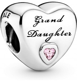 Jewelry Granddaughter's Love Cubic Zirconia Charm in Sterling Silver No Box $20.53 Bracelets