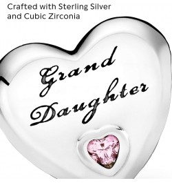 Jewelry Granddaughter's Love Cubic Zirconia Charm in Sterling Silver No Box $20.53 Bracelets