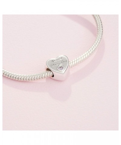 Jewelry Granddaughter's Love Cubic Zirconia Charm in Sterling Silver No Box $20.53 Bracelets