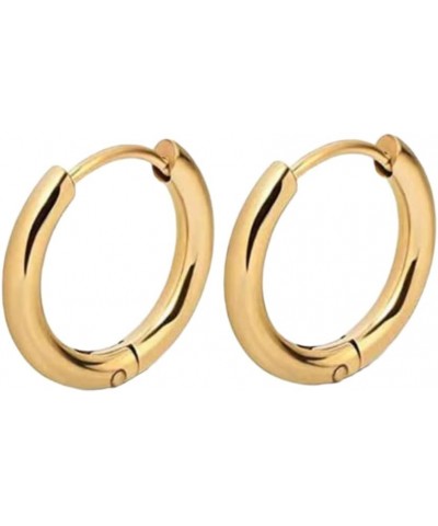 Aurora Gold Hoop Earrings Trendy Women's Sterling Silver Circle Stud Jewelry -Graduation Gift for mother gold circle $11.33 E...