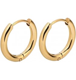 Aurora Gold Hoop Earrings Trendy Women's Sterling Silver Circle Stud Jewelry -Graduation Gift for mother gold circle $11.33 E...