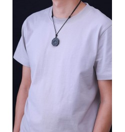 Mens Obsidian Eight Diagrams Yin Yang Pendant Necklace nylon cord $12.48 Necklaces