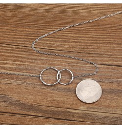 Step Mom Gifts from Daughter/Son, Sterling Silver Interlocking Infinity Circles, Mother in Law Wedding/Birthday Gifts, Stepmo...