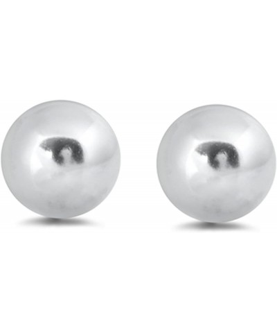 Half Ball Stud Earrings 925 Sterling Silver Push Back 18MM $8.41 Earrings