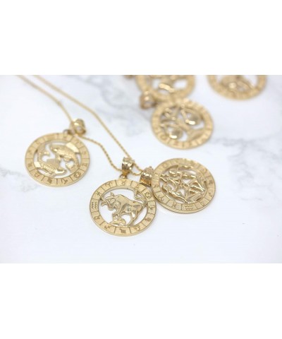 10k Yellow Gold Zodiac Pendant Necklace 16.0 Inches Aries $88.55 Necklaces