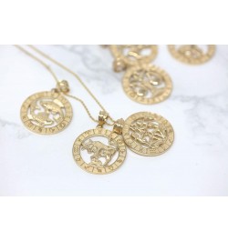 10k Yellow Gold Zodiac Pendant Necklace 16.0 Inches Aries $88.55 Necklaces