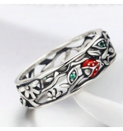 Sealinkea Hollow Ladybug Vine Leaf Ring Ring Classic Fashion Ladies Jewelry 11 $11.79 Rings