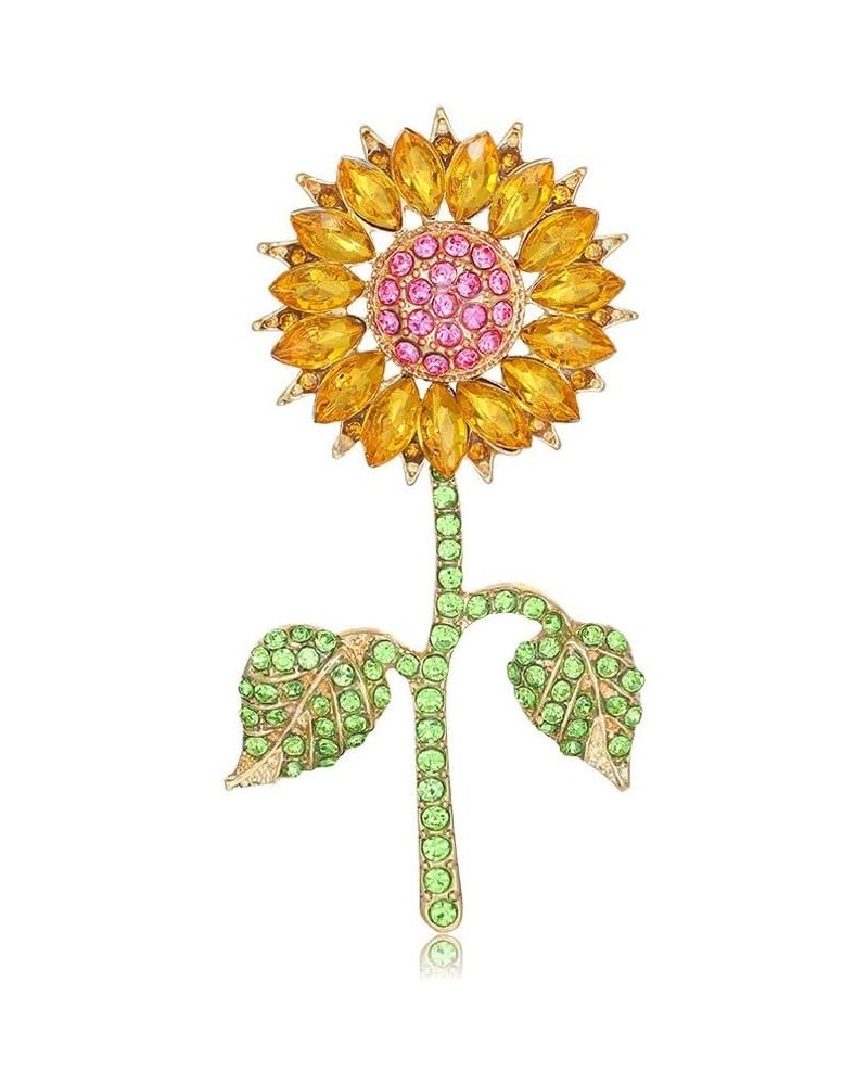 Simple Flower Shape Brooches Collar Pin Women Girls Corsage Clothing Accessories Female Breastpin Jewelry Sunflower $4.85 Bro...