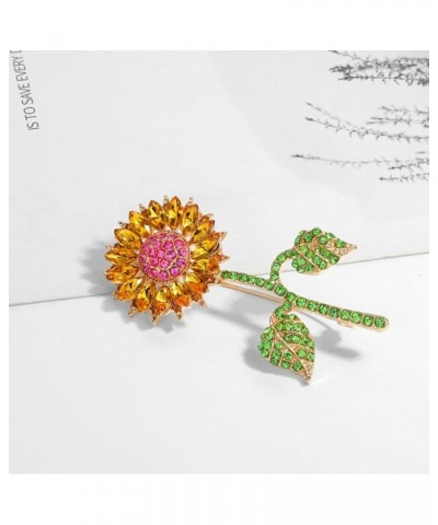 Simple Flower Shape Brooches Collar Pin Women Girls Corsage Clothing Accessories Female Breastpin Jewelry Sunflower $4.85 Bro...