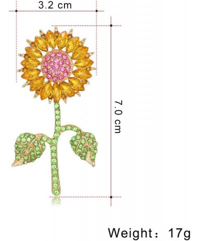 Simple Flower Shape Brooches Collar Pin Women Girls Corsage Clothing Accessories Female Breastpin Jewelry Sunflower $4.85 Bro...