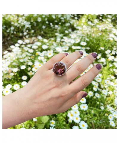 20mm Zultanite Color Change Stone Silver Women Ring, Huge Zultanite Ring, Turkish Diaspore Zultanite, 925K Gold $42.86 Rings