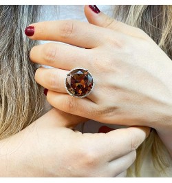 20mm Zultanite Color Change Stone Silver Women Ring, Huge Zultanite Ring, Turkish Diaspore Zultanite, 925K Gold $42.86 Rings