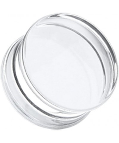 Basic Acrylic Double Flared Ear Gauge Plug (Sold by Pair) 1", Clear $8.50 Body Jewelry