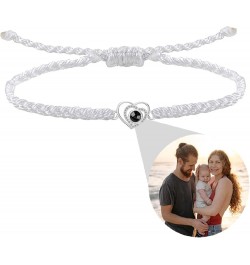 Custom Photo Bracelet Personalized Photo Projection Bracelet Heart Bracelet with Picture Inside Mother's Day Jewelry Gifts fo...