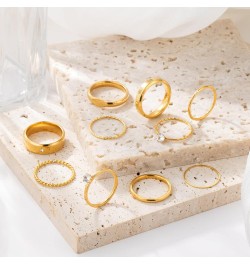 12-22 Pcs Gold Knuckle Ring Set for Women, Dainty Cubic Zircon Simple Thumb Stackable Rings Non Tarnish For Women Teen Girls ...