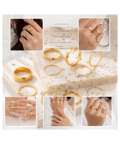 12-22 Pcs Gold Knuckle Ring Set for Women, Dainty Cubic Zircon Simple Thumb Stackable Rings Non Tarnish For Women Teen Girls ...