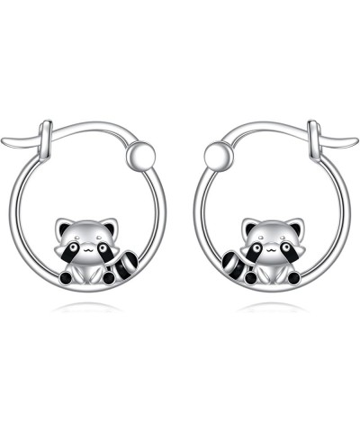 Hypoallergenic Panda/Unicorn/Fox/Butterfly/Hummingbird Hoop Earrings for Women Girls 925 Sterling Silver Animal Huggie Hoop E...