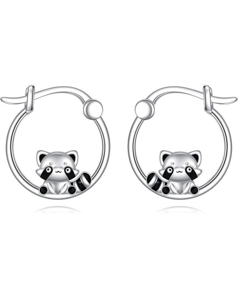 Hypoallergenic Panda/Unicorn/Fox/Butterfly/Hummingbird Hoop Earrings for Women Girls 925 Sterling Silver Animal Huggie Hoop E...