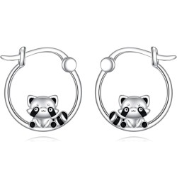 Hypoallergenic Panda/Unicorn/Fox/Butterfly/Hummingbird Hoop Earrings for Women Girls 925 Sterling Silver Animal Huggie Hoop E...