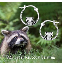 Hypoallergenic Panda/Unicorn/Fox/Butterfly/Hummingbird Hoop Earrings for Women Girls 925 Sterling Silver Animal Huggie Hoop E...