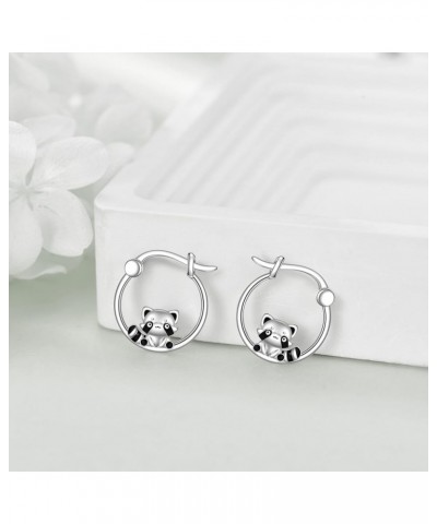 Hypoallergenic Panda/Unicorn/Fox/Butterfly/Hummingbird Hoop Earrings for Women Girls 925 Sterling Silver Animal Huggie Hoop E...