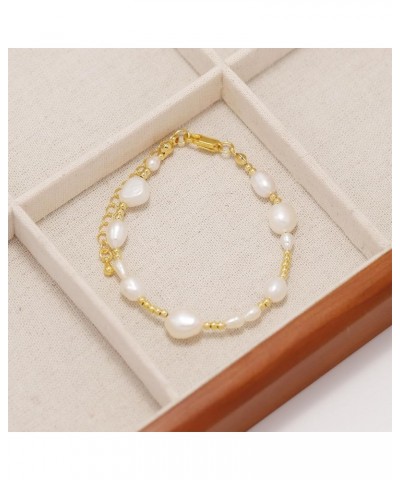 Handmade Freshwater Pearl 18K Gold Plated Brass Beaded Necklace - Holiday, Party, Summer Beach Choker Accessories Set $15.40 ...