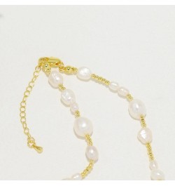 Handmade Freshwater Pearl 18K Gold Plated Brass Beaded Necklace - Holiday, Party, Summer Beach Choker Accessories Set $15.40 ...