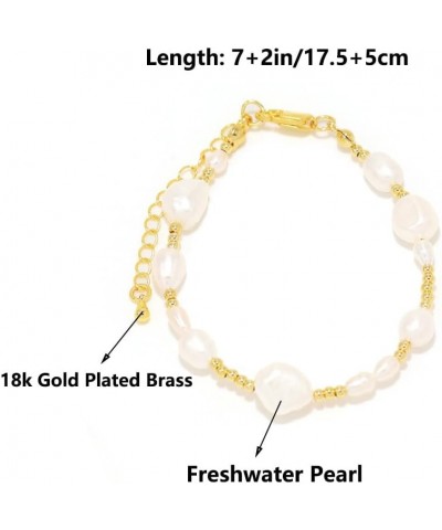 Handmade Freshwater Pearl 18K Gold Plated Brass Beaded Necklace - Holiday, Party, Summer Beach Choker Accessories Set $15.40 ...