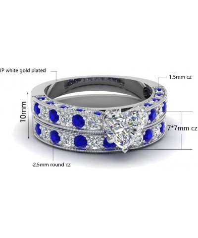 Yellow Gold Filled Bridal Sets Marquise cut Cz Engagement Ring 2pcs Womens Wedding Ring Sets Blue5 7 $14.09 Sets