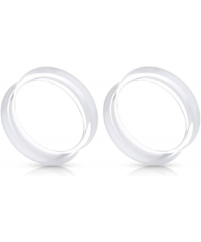 Clear Ultra Thin Silicone Double Flared Saddle Tunnels, Sold as a Pair 18mm (11/16") $8.90 Body Jewelry