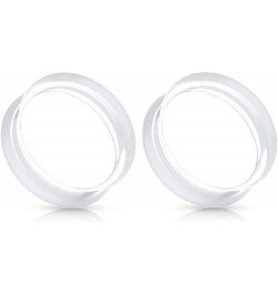 Clear Ultra Thin Silicone Double Flared Saddle Tunnels, Sold as a Pair 18mm (11/16") $8.90 Body Jewelry