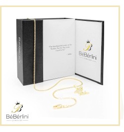 BEBERLINI Shark Charm Sea Pendant 14K Gold Filled Rope Box Curb Chain Necklace Set Lobster Clasp Fashion Cubic Zirconia Jewel...