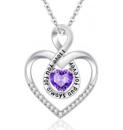 ?????????? ????????? for Women Forever Love Heart Pendant with Infinity Necklace ????? ??? ????? Mom Girlfriend Daughter Chri...