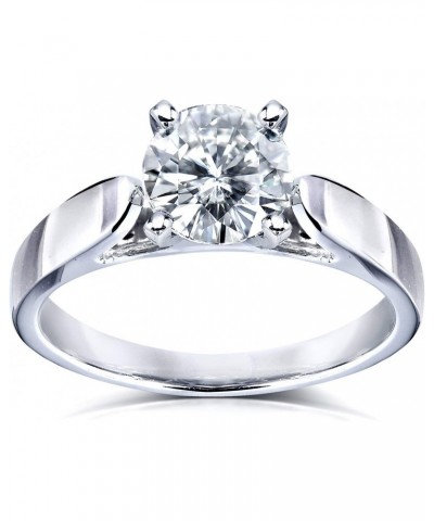 Round Moissanite Solitaire Engagement Ring 1 CTW 14k White Gold $180.16 Rings