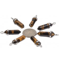 Hexagonal Pointed Reiki Chakra Pendant Stainless Steel Chain Necklace 20" Iron Gift Box Yellow Tiger Eye $6.47 Necklaces