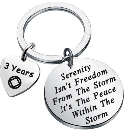 NA Recovery Gift 1 Year 18 Months 2 Years 3 Years NA Sobriety Anniversary Keychain NA Recovery Gift 3 Years $10.09 Pendants