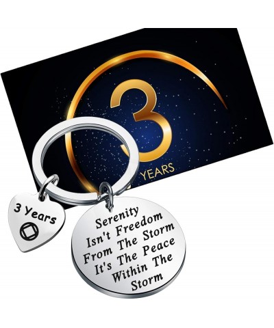 NA Recovery Gift 1 Year 18 Months 2 Years 3 Years NA Sobriety Anniversary Keychain NA Recovery Gift 3 Years $10.09 Pendants