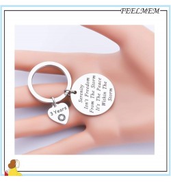 NA Recovery Gift 1 Year 18 Months 2 Years 3 Years NA Sobriety Anniversary Keychain NA Recovery Gift 3 Years $10.09 Pendants